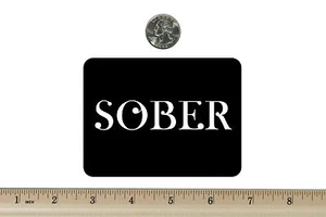 3 x 4 Biker Refrigerator Magnet Sober BM782 - Picture 1 of 1