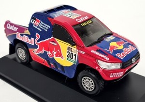 Luppa 1/43 Scale Toyota Hilux 2017 Dakar Rally #301 Al-Attiya Diecast Model Car