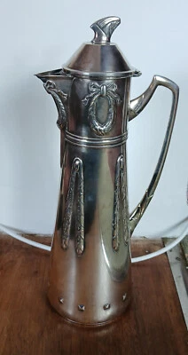 Aiguière ancienne métal argenté origine Europe de l'Est - Allemagne - Photo 1/4