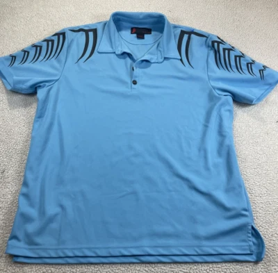 Camisa polo de golf J By Jamie Sadock para hombre talla L rendimiento diseño estampado único Foto 1 de 4