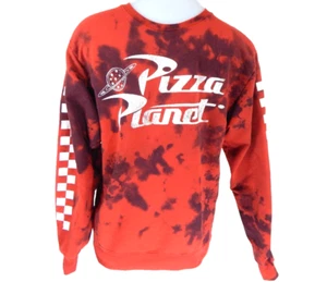 Disney Parks Men's Small Sweatshirt Pizza Planet Toy Story Tie Dye Distress EUC - Picture 1 of 3