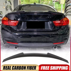 For BMW 4 Series F32 428i 435i Coupe 2014-19 REAL CARBON Rear Trunk Spoiler Wing - Picture 1 of 12