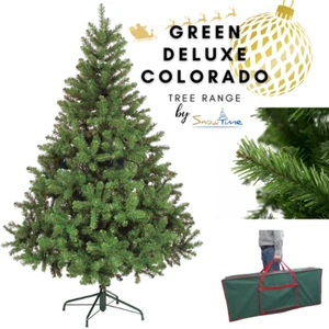 Weihnachtsbaum 7 Fuß grün buschig voll Weihnachtsbäume inklusive Box & Aufbewahrungstasche - Bild 1 von 7