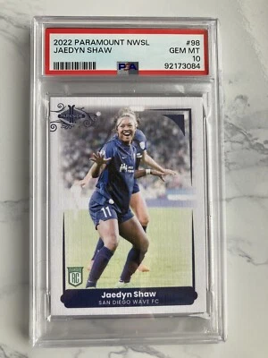 2022 Parkside Paramount NWSL /749 Jaedyn Shaw #98 PSA 10 GEM MT - Image 1 of 2