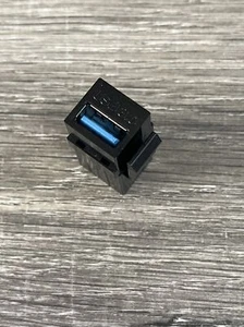 USB 3.0 or 2.0 A Female to A Female Inline Keystone Coupler Snap-In Insert Black - Picture 1 of 5