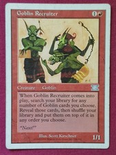 Magic The Gathering 6TH EDITION GOBLIN RECRUITER single red card MTG