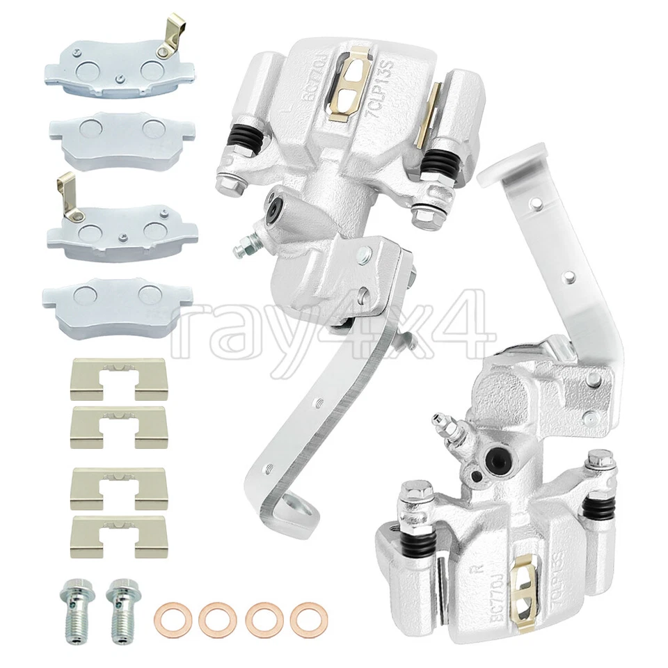 Rear LH &RH Brake Calipers w/Ceramic Pads for Honda Big Red 700 MUV700 2009-2013 - Image 1 of 4