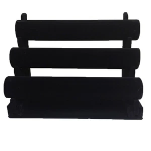 3-Tier Velvet Jewelry Bracelet Watch Display Rack Holder - Picture 1 of 16