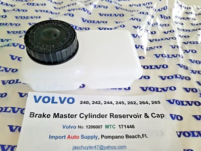 Volvo 240 - 242 - 244 - 245 - 260  75-93  "MTC "Brake Fluid Reservoir with Cap - Image 1 of 4