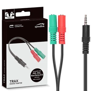 Headset-Adapter Kopfhörer Y Splitter 2x 3,5mm Klinken-Buchse auf Klinke-Stecker - Bild 1 von 4