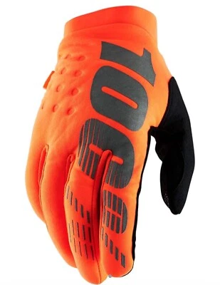 100% - Brisker Full Finger Adult Mens Durable Lightweight Riding Gloves (Large) - Image 1 of 3