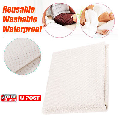 Washable Waterproof Incontinence Bed Pad Elderly Kids Mattress Protector Large • 62.59$