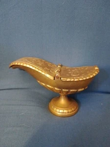 ANCIENNE NAVETTE/BRONZE/RENAISSANCE/H.8 cm/MESSE/NO ENCENSOIR/NO CALICE/2 DISPO - Picture 1 of 6