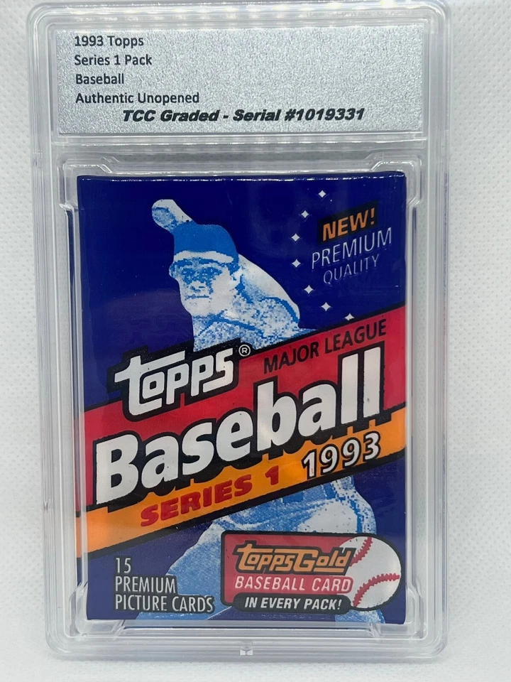 Paquetes de cera encapsulada graduada sin abrir de béisbol Topps 1981-1993 Foto 1 de 1