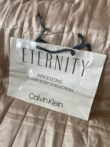Calvin Klein Eternity Parfum Geschenktüte Dufttasche Vintage 36 cm x 25 cm - Bild 1 von 8