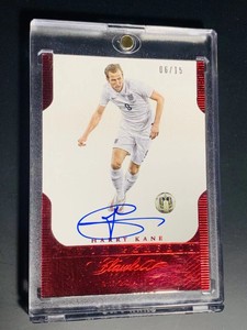 Harry Kane 2015-16 Panini Flawless Soccer Pitch Perfect #PP-HK Auto Ruby /15