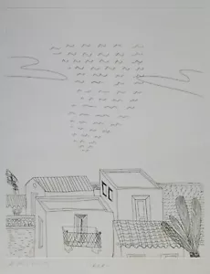 Alekos/Alecos Fassianos (Grecia), grabado original 1996, firmado, e.a., KEA - Imagen 1 de 3