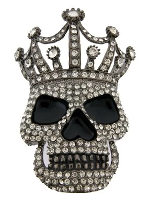 Fivela de cinto caveira tribulação gótica fantasia de Halloween festa pirata ossos cruzados mulheres - Imagem 1 de 4