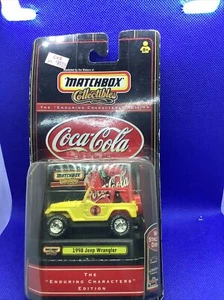 98 Jeep Wrangler Matchbox Enduring Characters Limited Edition Coca Cola - Picture 1 of 3
