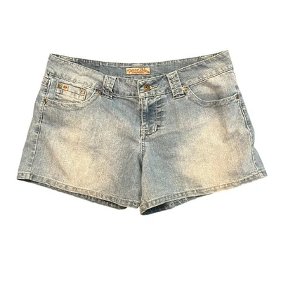 Pantalones Cortos Vaqueros Vintage Paris Azul Denim Mujer 34x4 Talla 13 Juniors Años 90 Lavado Claro Foto 1 de 4