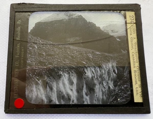KEYSTONE LINTERNA MÁGICA TOBOGÁN 274 GRIETA EN GLACIAR VICTORIA, CANADÁ AÑOS 20 - Imagen 1 de 2