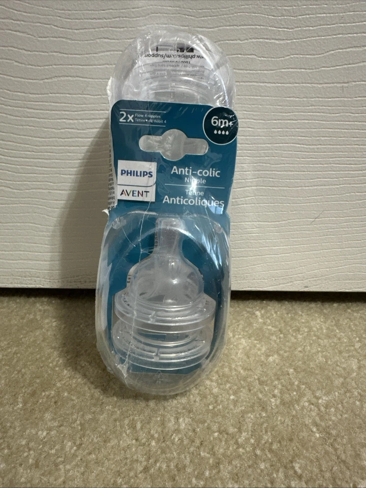 Philips Avent Biberón Anticólicos Flujo 4 Pezones, 2pk, 6m+ Foto 1 de 1