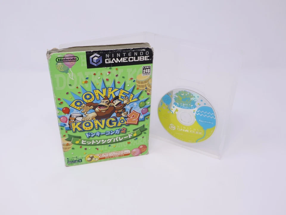 Donkey Konga 2 Nintendo Gamecube NTSC-J Japón Importación Japonesa Vendedor de EE. UU. Foto 1 de 4
