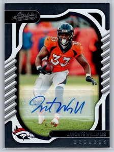 Javonte Williams 2022 Panini Absolute Auto #12 Denver Broncos - Picture 1 of 2