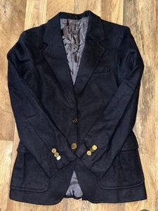 Vintage Yves Saint Laurent Boys Single-Breasted Blazer Jacket Navy Blue Size 10 - Picture 1 of 5