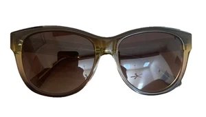 Elfenbein + Mason Sonnenbrille Damen bräunlich grünes Gestell braune Gläser - Bild 1 von 7