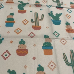 Cuarto de grasa de algodón Southwestern Cactus 18”x21”. Nuevo - Imagen 1 de 2