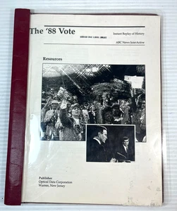 The 88' Vote ABC New Interactive Guidebook for Videodisc 1989 Replay of History - Picture 1 of 3