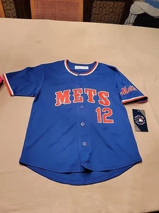 Camiseta deportiva ML Francisco Lindor New York Mets JUVENTUD mediana (10-12) Blue Bin 5 nueva con etiquetas - Imagen 1 de 9