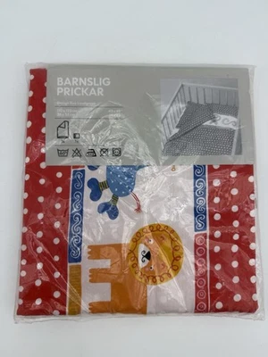 Nuevo edredón y funda de almohada IKEA Barnslig Prickar para cuna Eva Lundgreen animal zoológico león Foto 1 de 4