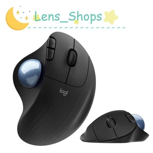 Logitech Ergo M575 Trackball Black - Comfort Thumb Control Programmable Buttons  - Picture 1 of 10