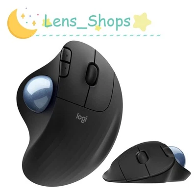 Logitech Ergo M575 Trackball Black - Comfort Thumb Control Programmable Buttons  - Image 1 of 4
