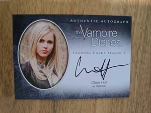 2013 CZE Claire Holt as Rebekah Vampire Diaries Season 3 Autograph Card - A11 - Picture 1 of 1