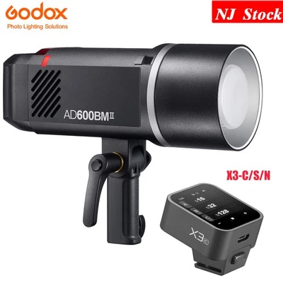 Godox AD600BMII 600Ws 2.4G TTL HSS 1/8000s Bowens Mount Outdoor Flash+X3 Trigger - Image 1 of 4