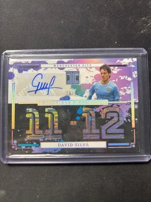 2024-25 Impeccable David Silva Champions signatures Stats CS #38/99 Manchester - Image 1 of 2