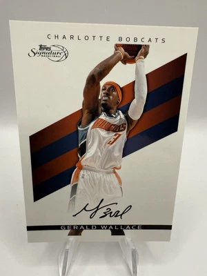 2008-09 Topps Signature Fascimile Black Bobcats Card #TSGW Gerald Wallace /289 - Image 1 of 2