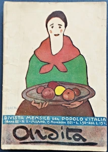 ARDITA RIVISTA DEL POPOLO D’ITALIA 1921 NOVECENTO FUTURISMO SOBRERO - Picture 1 of 1