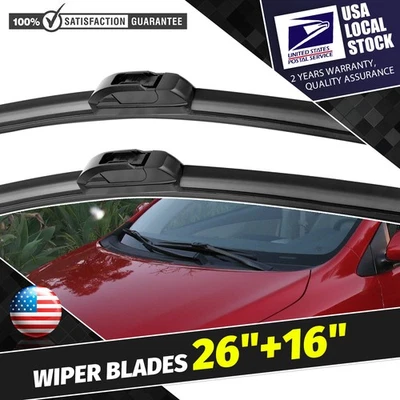 Brand New Front Windshield Wiper Blades 26"&16" For Toyota Celica Accessories - Imagem 1 de 4