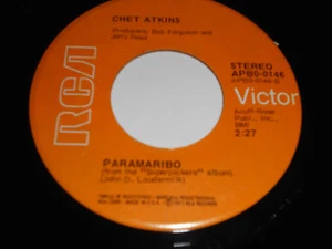CHET ATKINS NM Fiddlin' Around 45 Paramaribo RCA APB0-0146 7" Johnny Gimble - Picture 1 of 2