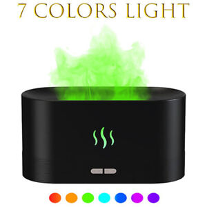Essential oil diffuser USB flame night light home office fragrance soothing