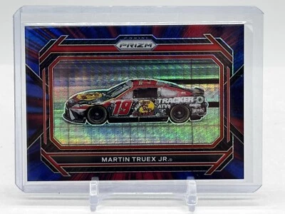 2023 Panini Prizm NASCAR Racing Martin Truex Jr Hyper Red Blue 159/299 - Image 1 of 3