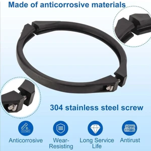 Pool Sand Filter Klemmring inklusive Ventilklemme für 1 5 Zoll Ventile Schwarz - Bild 1 von 23