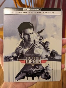Top Gun 4K UHD Blu Ray Combo Steelbook With J Card