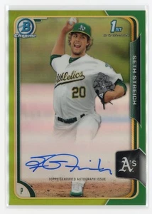 Seth Streich 2015 Bowman Cromo Autografo #BCAP-SST Rifrattore Verde 46/99 - Foto 1 di 2