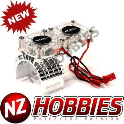 Disipador térmico motor Integy + ventilador de refrigeración doble para Traxxas 1/10 Slash 4X4 #T8534PLATEADO Foto 1 de 2