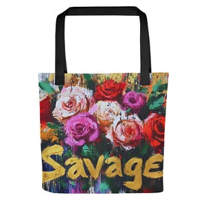Rose Graffiti V4 Tote Bag - Picture 1 of 1